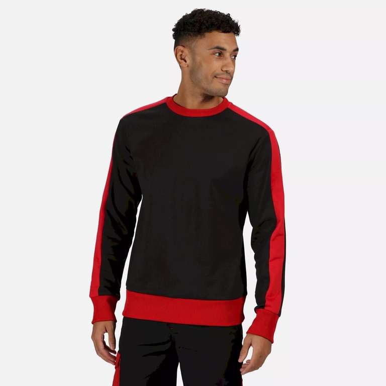 Men's Contrast Crew Neck Sweater | Multiple colours and sizes | £9 with free click and collect @ Regatta