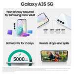 Samsung Galaxy A35 5G, Smartphone, 128GB, 6GB RAM, + Claim £50 Cashback (£289 w/CB)/ A55 £489 + £50 Cashback (£439)