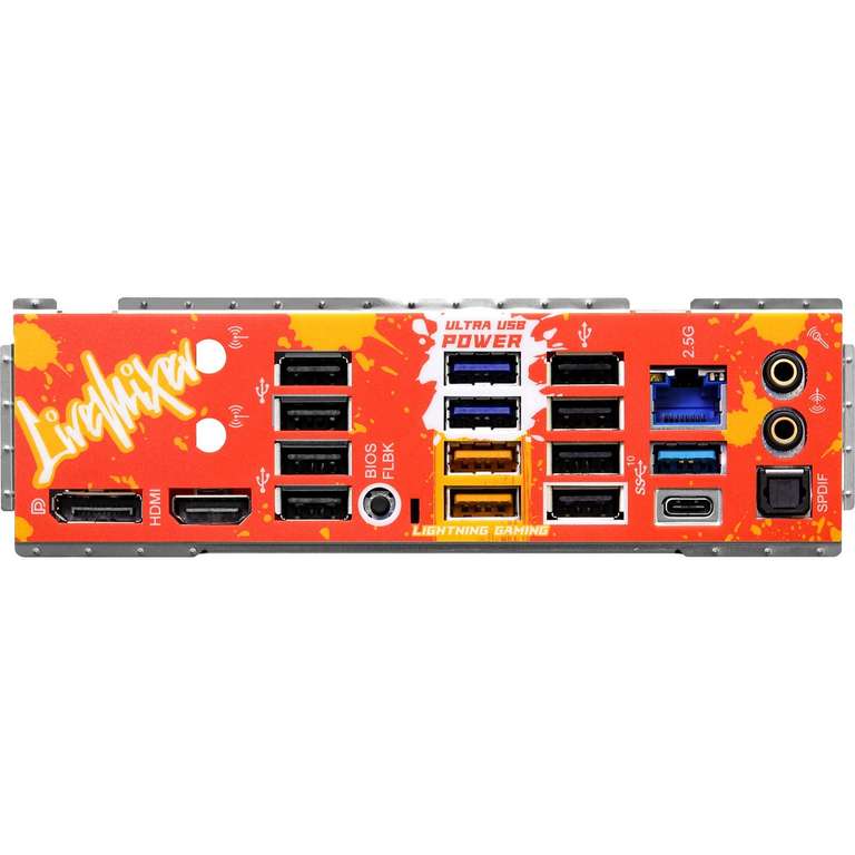 ASRock B650 LiveMixer ATX Motherboard ( Socket AM5 / DDR5 / PCIe 5 NVME / 14 USB ports / expandable to X670 / Graffiti themed )