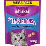 WHISKAS Temptations Salmon Flavour Filling, 4 x 180 g For £6.79 @ Amazon