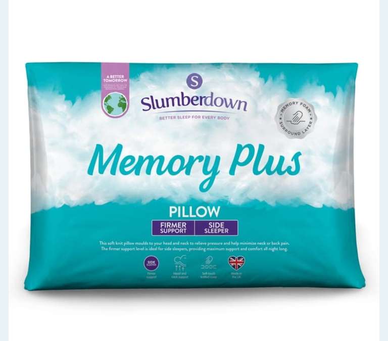 Slumberdown Memory Foam Plus Pillow