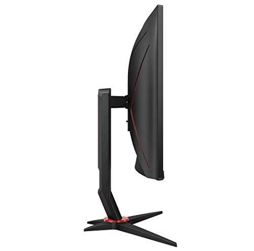 Aoc Cq27g2u Bk Quad Hd 27 Curved Va Gaming Monitor Black Red 198 97 Amazon Hotukdeals