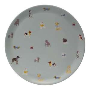 Dogs Round Melamine coating Tray now just £2 with free click and collect from Dunelm