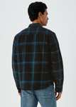 Black Check Cord Fleece Overshirt, Size Large + 99p C&C