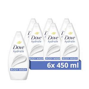 Dove Hydrate Body Wash Gentle Cleansing 6 x 450ml