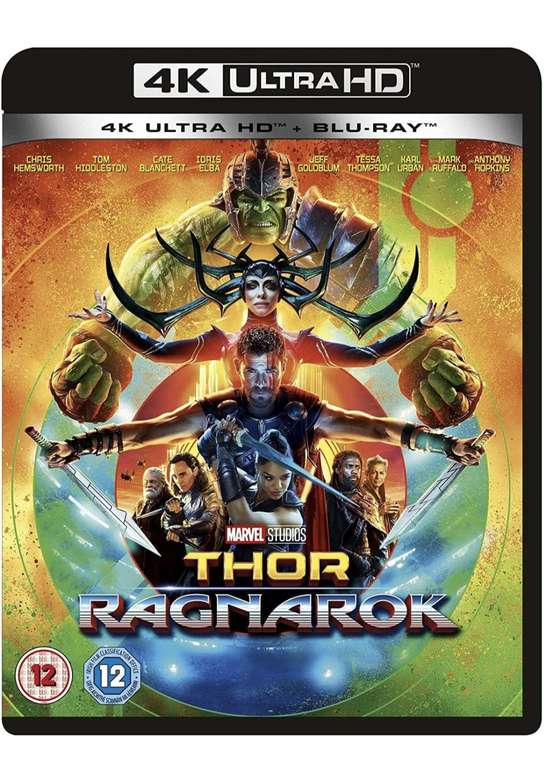 Thor Ragnarok 4K (Including 2D Blu-Ray) Used £5.03 with codes @ World of Books