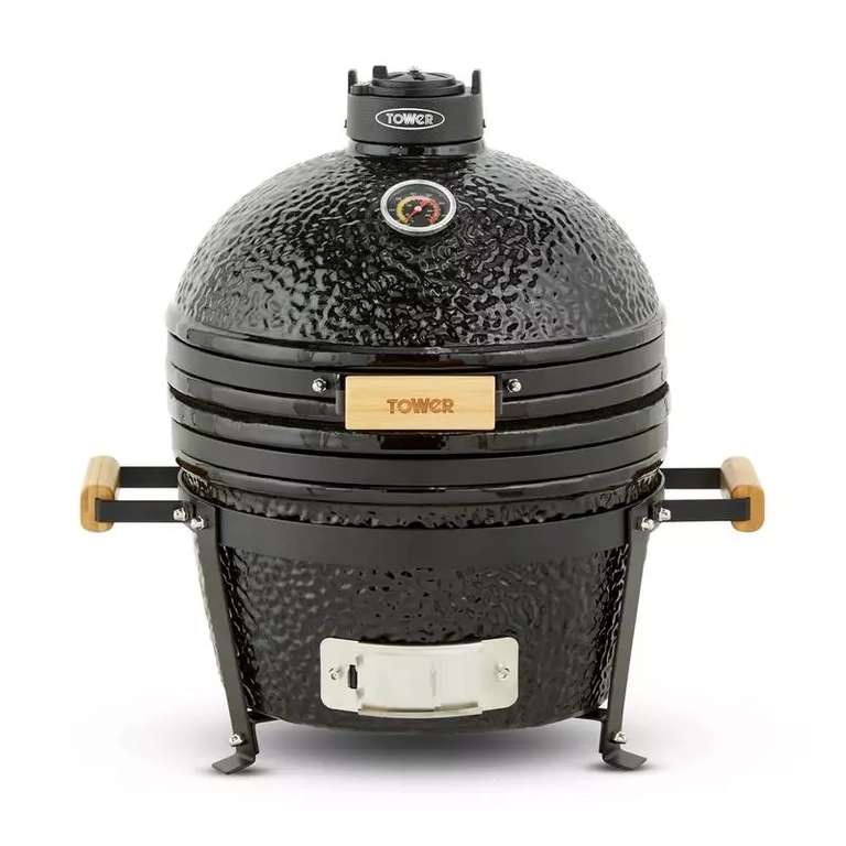 Tower Kamado Maxi Ceramic Charcoal BBQ With Cover - 5 Year Warranty - £199.99 Delivered With Code @ Tower Housewares