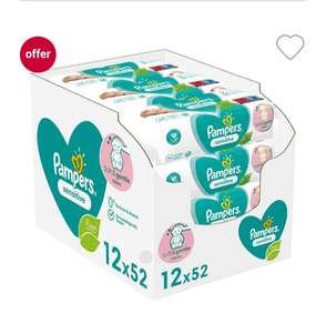 Pampers sensitive wipes - 12 packs - £7.67 + £1.50 Click & Collect @ Boots