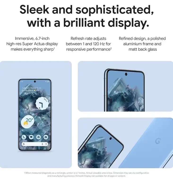 Google Pixel 8 Pro 128gb - £289 upfront / £20 per month / 24 Month Contract / Three 100GB Data via Mobile Phones Direct