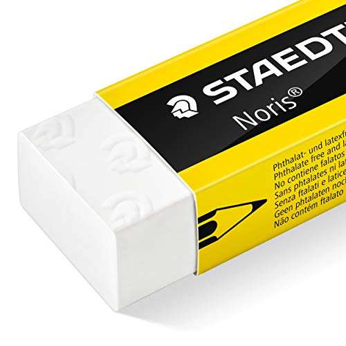 STAEDTLER 526 N-S1BK Noris Eraser & Single-Hole Sharpener (Pack of 2 Pieces)