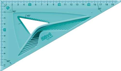 Maped M244304 Geometry Set: 30cm Ruler, Degree protractor, 45 & 60 Degree Set Squares - £1.78 @ Amazon
