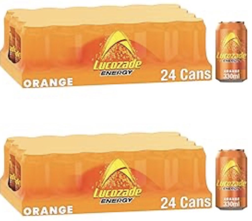 2 x Lucozade Energy Orange 24x330ml (£12 Max S&S /£13.01 S&S)