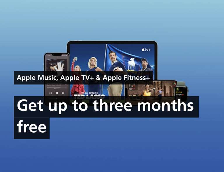 Get Up To 3 months of Apple subscriptions 2 months for returning customers - £10.99 @ O2 Priority