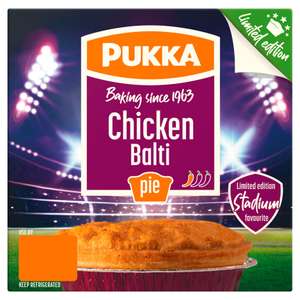 Chicken Balti Limited Edition Pukka Pie 210g £1.25 @ Asda
