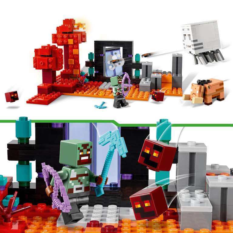 LEGO Minecraft was £31.99. The Nether Portal Ambush Adventure Set, 21255