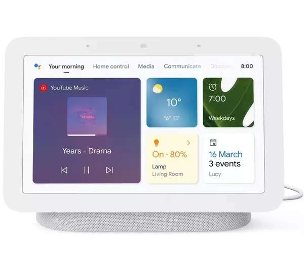 GOOGLE Nest Hub (2nd Gen) Smart Display with Google Assistant - £44.99 with code (Free Click & Collect) Perks Members only @ Currys