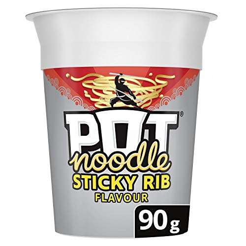 Pot Noodle Sticky Rib Standard 90 g (Pack of 12) £8.40 @ Amazon