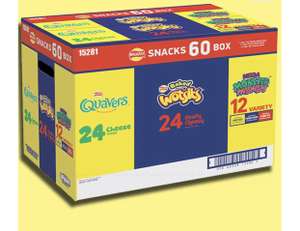 Walkers Snack Box Assorted Crisps Selection Box (Contains 60 Packs) £9.99 (minimum BBE 25/05/23) (£25 minimum spend) @ Discount Dragon