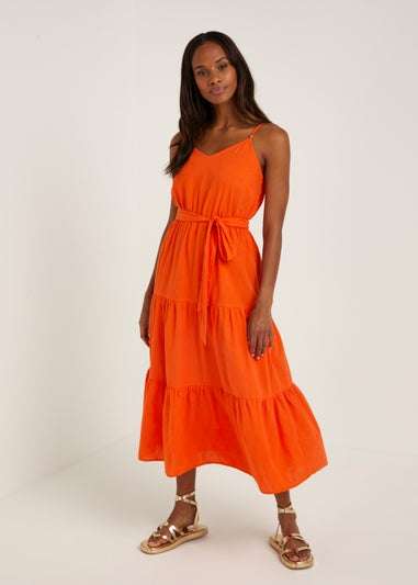 Orange Schiffley Cami Midi Dress - Sizes 16, 18, 20 - 99p C&C