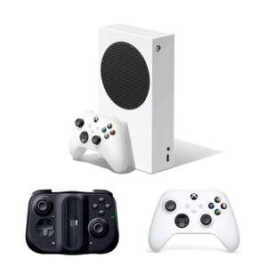 Microsoft Xbox Series S Digital Console with controller + extra 2nd controller (white) + Razer Kishi Contoller Android = £286.48 @ BT Shop