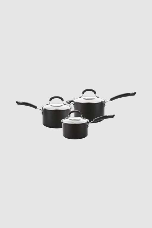 Circulon Total Hard Anodised 3 Piece Saucepan Set, Induction Friendly - £84.50 with code sold & delivered by Meyer Group @ Debenhams