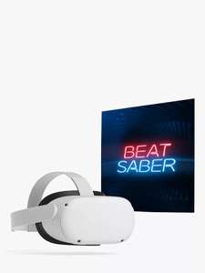 Meta Quest 2, All-In-One Virtual Reality Headset and Controllers + Beat Saber Game, 128GB £384 (My JL members) with code @ John Lewis
