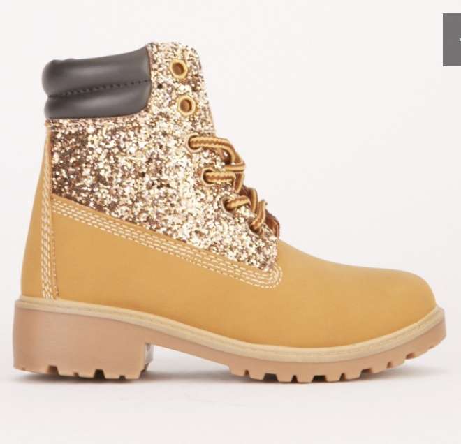 Glittery Kids Ankle Boots £5.75 + £3.95 