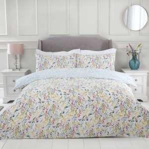 Julian Charles Spring Flowers 180 Thread Count Reversible Duvet Set from £12.60 delivered using code @ Julian Charles