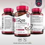 CoQ10 200mg - 120 Vegan Capsules of High Strength Co Enzyme Q10 £22.36 - Sold by Nutravita / Fulfilled By Amazon