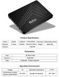 Netac SSD 1TB Internal Solid State Drive HDD 1TB (3D NAND, SATA, 2.5 Inch, Internal SSD 1TB), Black £38.25 with code @ Amazon / Netac