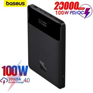 Baseus 100W Power Bank 20000mAh USB PD Fast Charging Powerbank External Battery with code - baseus_direct_store (UK Mainland)