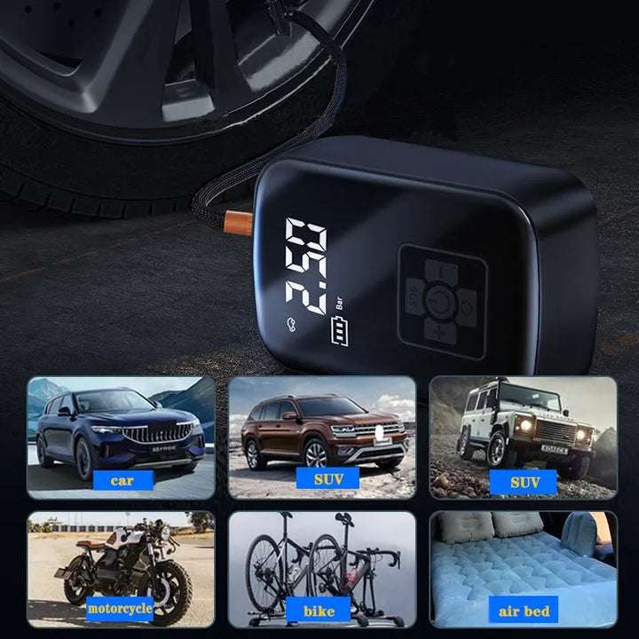 Wireless Digital Car Air Compressor / Electric Tyre Inflator Pump - 5 day delivery (selected accounts) @ Factory Direct Collected Store