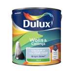 Dulux Walls & Ceilings Silk Emulsion Paint Bright Skies, 2.5L - Free C/C Only At Limited Locations