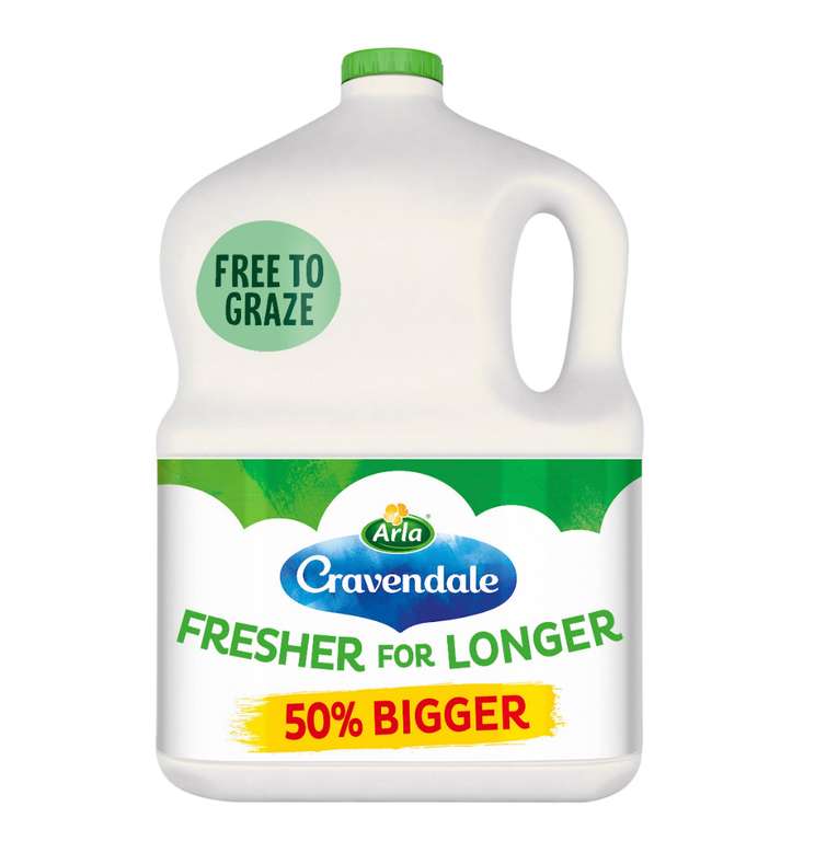 Cravendale Filtered Semi Skimmed/Whole Milk 3L - £2.75 @ Sainsbury's