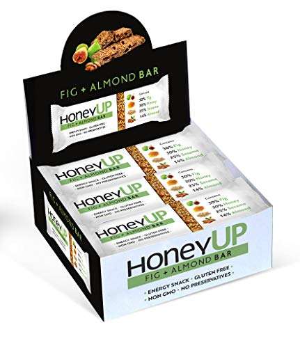25 Bars Melissokomiki Dodecanesse HoneyUp FIG & Almond bar Display Box 25 Bars X 35 g £10.40 @ Amazon