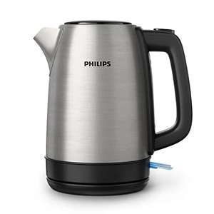 Philips Domestic Appliances Electric Kettle - 1.7L Capacity with Spring Lid and Indicator Light, Stainless Steel, Pirouette Base, Silver