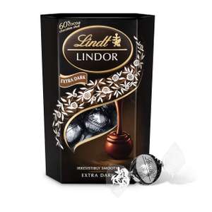 Lindt Lindor 60% Dark Chocolate Truffles Carton 200G - Tesco Groceries
