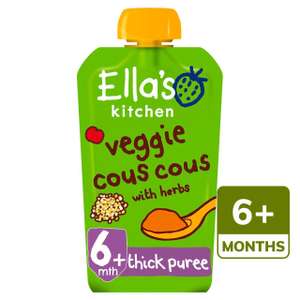 Ella's kitchen baby food. 50p each or 6 for a £1 at Company Shop Yardley