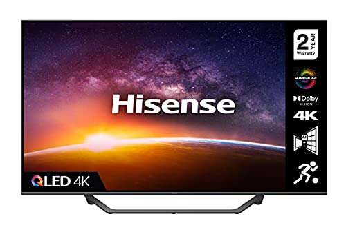 HISENSE 55A7GQTUK QLED Series 55-inch 4K UHD Dolby Vision HDR Smart TV £383 at Amazon