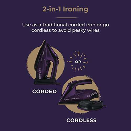 Tower T22008 CeraGlide Cordless Steam Iron with Ceramic Soleplate £19.99 @ Amazon