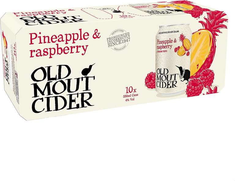 Old Mout Pineapple & Raspberry,10 x 330ml X3 (30 Cans) For £22 @ Amazon