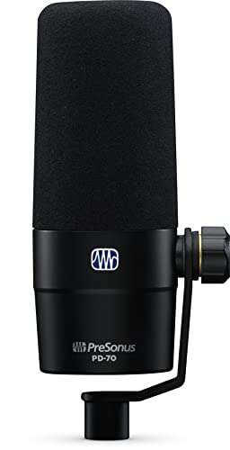 PreSonus PD-70 Dynamic Cardioid Microphone for Recording, Broadcast, Podcasting, and Live Streaming - £87.99 @ Amazon