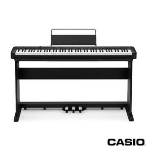 Casio S160BKST Digital Piano with CS-470 3-Pedal Stand + Free Online music lessons via the Casio music Academy