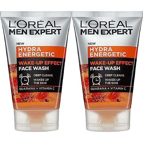 L'Oreal Men Expert Hydra Energetic Face Wash, 100ml Pack of 2