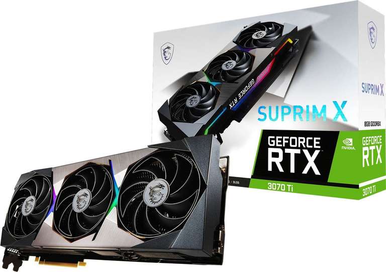 MSI GeForce RTX 3070 Ti SUPRIM X 8GB £789.99 with code @ CCLOnline