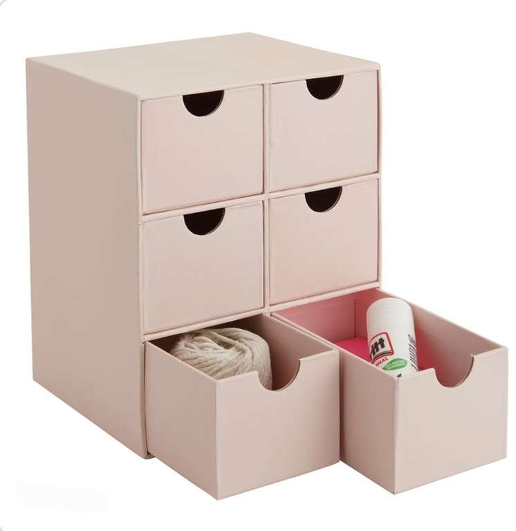 Wilko 6 Drawer Storage Green reduced to £3.25, Baby Pink £4 with Free Collection @ Wilko