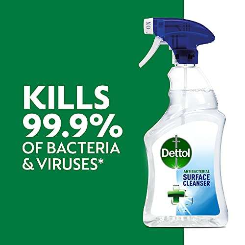Dettol Antibacterial All Purpose Surface Disinfectant Cleanser 750ml (Pack of 6) Packaging May Vary £7.65 / £6.89 Subscribe & Save @ Amazon