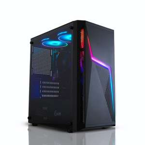 AWD VOLT Ryzen 5 4500 Six Core, AMD Radeon RX 6600 8GB Desktop PC for Gaming with code