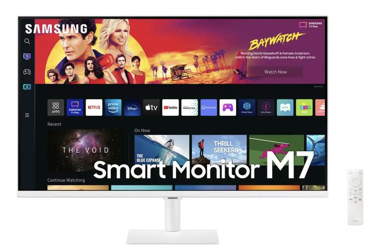 Opened – never used: Samsung 32" M70B UHD, USB-C White Smart Monitor with Speakers & Remote - £143.65 delivered using code @ Samsung/eBay