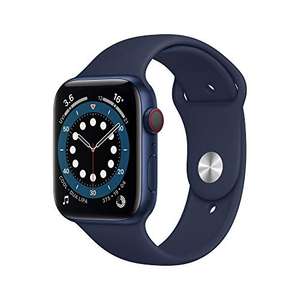 Apple Watch Series 6 GPS + Cellular, 44mm Blue Aluminium Case - £299.00 @ Amazon